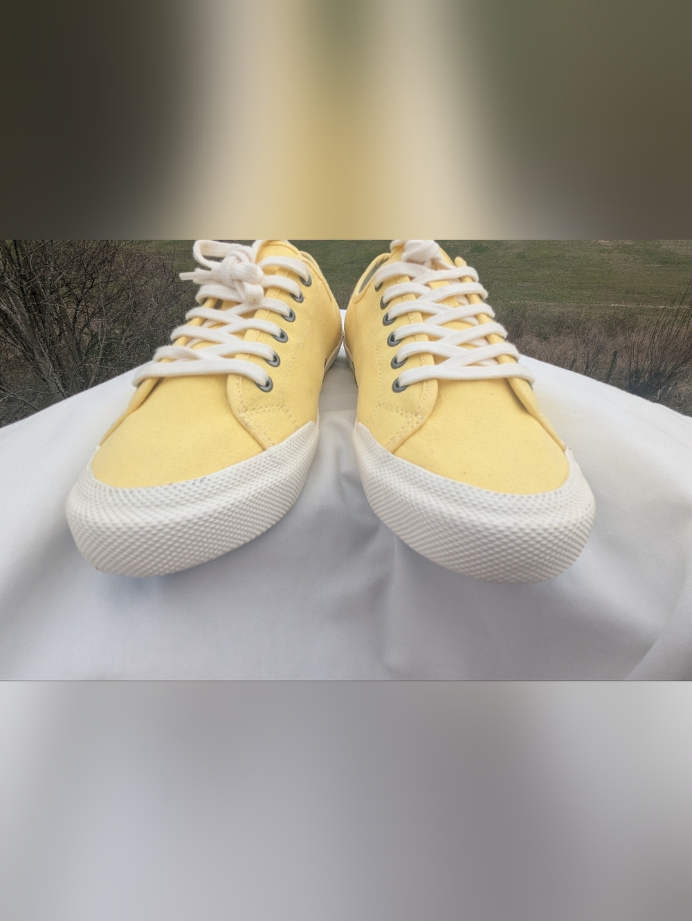 SeaVees Monterey Sneaker Pineapple Yellow Size 8.5 Canvas - Picture 6 of 10